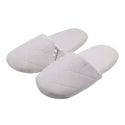 China Fashion Trend UG Wholesale Customized Hotel Guestroom Toiletries Supplies Cotton Anti-slip Sole Disposable Slippers for sale