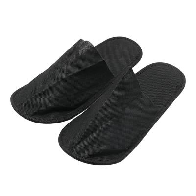 China UG Black cheap Custom slippers Wholesale bulk Slippers thin summer non-slip spa plain disposable slippers  for yacht UG-101 for sale