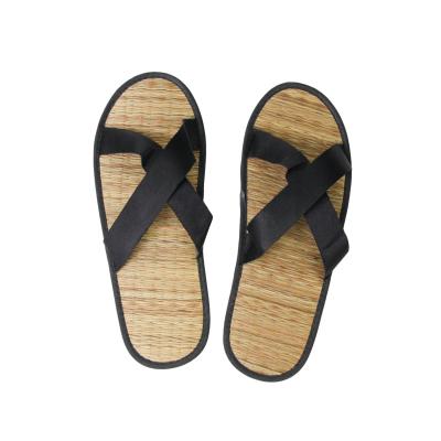 China Fashion Trend Hotel disposable Custom Hotel summer slippers straw Filp flop Slipper Jute petate Hotel slippers for sale