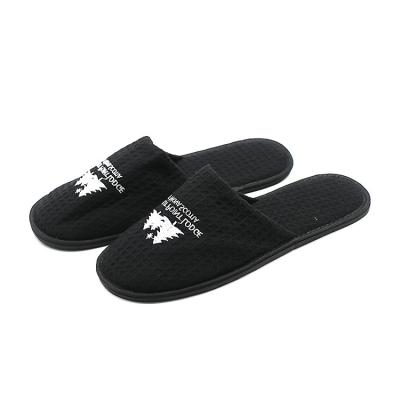 China UG disposablecruise ship slipper for hotel and spa waffle indoor guest with logo recycled rubber wholesale hotel slipper TS-322 for sale