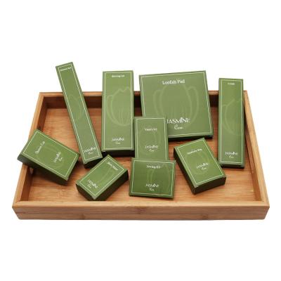 China Luxury Modern Green Luxury Hotel Amenities Items Bathroom Toiletries Supplies Set Amenities Hotel Disposable Amenities for sale