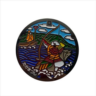 China China Customized Customized Zinc Alloy Baking Brooch Manufacturer Directly Provided Metal Painting Badge System Enamel Badge Production Brooch for sale