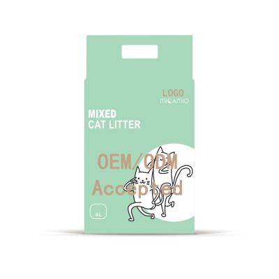 China Factory Price OEM Viable Wholesale Cat Litter Tofu Cat Litter Pet Cat Product Natural Eco Green Tea Peach for sale