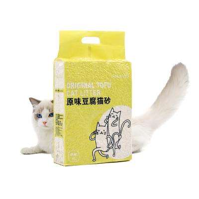 China OEM Sustainable Factory Dust Free Natural Cat Litter Sand Premium Quick Clumping Tofu for sale