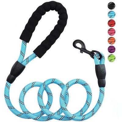 China Amazon Amazon Rope Dog Traction Hot Selling Reflective Nylon Rope Braided Rope Dog Lead Elevating Dog Leash for sale