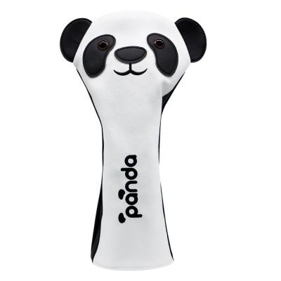 China Golf PU Leather Golf Clubs Headcovers Animol Panda Style PU Leather Golf Clubs Headcover Driver Covers Factory for sale