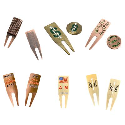 China Amazon Logo Golf Divot Repair Tool New Arrival Golf Divot Repair Tool New Arrival Golf Sports Golf Divot Repair Tool Brass Premium Hot Selling Custom Made Amazon tool for sale