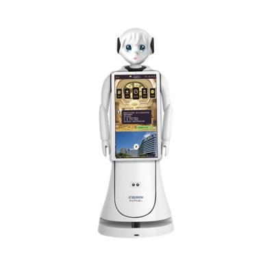 China Artificial intelligent robot humanoid service robot from various popular shopping mall factory sale hospital service with big screen for greeting for sale