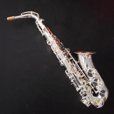 China Silver Plated Professional Silver Plated Alto Saxophone Alto Saxophone for sale