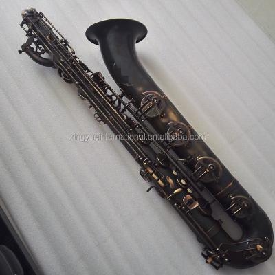 China Black Nickel Black Vintage Outdoor Professional Baritone Saxophone for sale