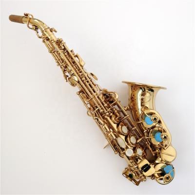 China Gold Lacquer Saxophone Small For Kids Soprano Saxophone Gold Lacquer for sale