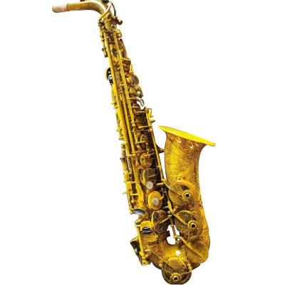 China High Propfessional Alto Saxophone Striped Model Saxophone New Grade for sale