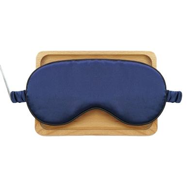 China Custom good eye sleep mask hot sale silk eyemask shading style with solid color sleep silk eyemask for sale