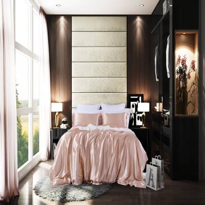 China Nondisposable Luxury Satin Silk Bedding Pure Mulberry Silk Duvet Cover Set Silk Sheets for sale