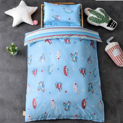 China Cartoon ready to ship pure cotton baby bedding set wholesaler children's nap three-piece comforter bed comforter bed for sale