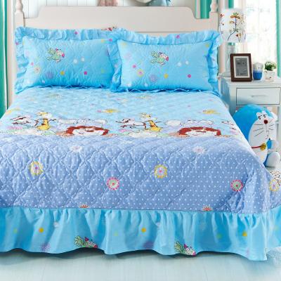 China pastoral & Beautiful style ready to ship wholesale cotton multifunctional bedspread cotton three-piece bedding for sale