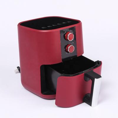 China Household Multi Air Fryer Top Class Vortex Air Nonstick Coating Red Fryer for sale