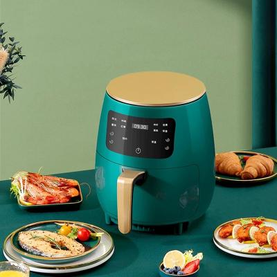 China Household 4.5L 1400W Digital Screen Display Automatic Healthy Oil Free Electric Cooking Air Fryer for sale