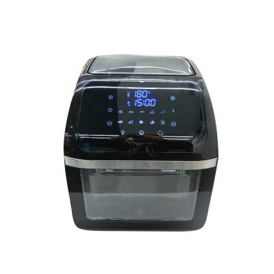 China Household Digital Display Temperature Control Smart 1700w 12L Air Visible Air Fryer for sale