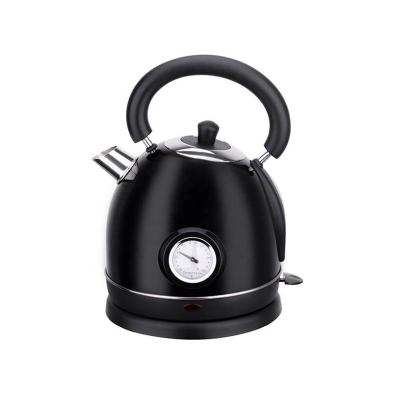 China 360 Rotation Black Base 1.8L Degree Electronic Water Tea Portable Boiling Stainless Steel Electric Kettle for sale