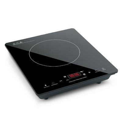 China Household 1 Burner Electric Induction Cooktop Glass Plates Black Color Induction Cooker for sale