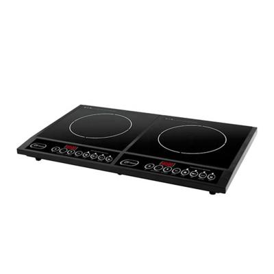 China Household Ceramic Double Burner 2 Heads Stove Cooktop Infrared Induction Cooker for sale