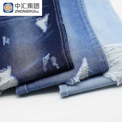 China Breathable Cheaper Stock Rigid Cotton Fiber 95%Cotton 5%Viscose Twill Cotton Denim Fabric for sale