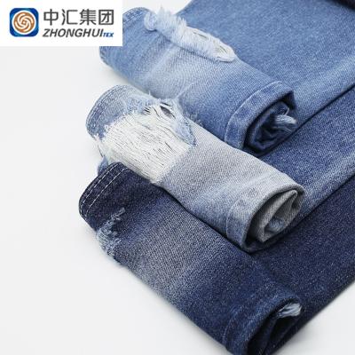 China Breathable 95%Cotton 5%Polyester Denim Washed Twill Denim Fabric For Mens Jeans for sale