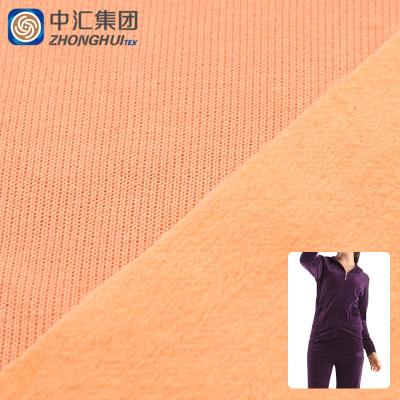 China 400Gsm CVC Twill Shrink-Resistant French Terry Polartec Fleece Fabric For Cardigan for sale