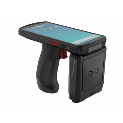 China T70 4G LTE Rugged long distance handheld UHF read write terminal handheld terminal android rfid UHF reader with pistol for sale