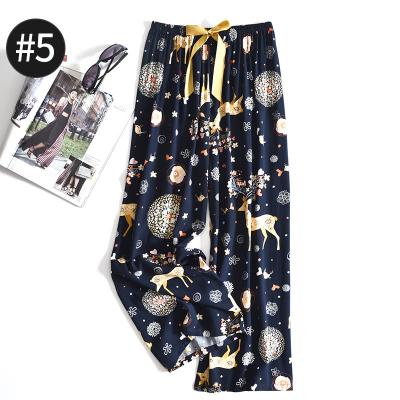 China New Fashion Breathable Multi-pattern Design Women Sleepwear Pants Casual Breathable Pajamas for sale