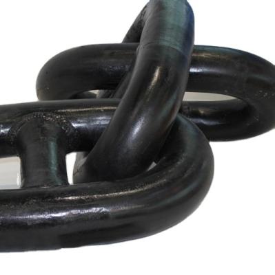 China Marine Anchor CCS Approved Black Painted Marine U2 Stud Link Ship Anchor Chain For Sale for sale