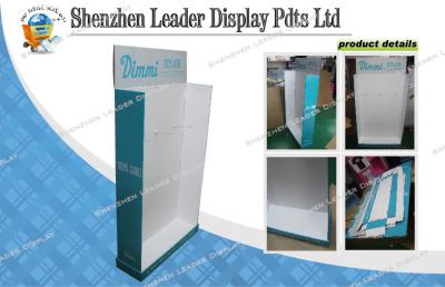 China Merchandising Cardboard Hook Display Stands With Glossy Lamination for sale