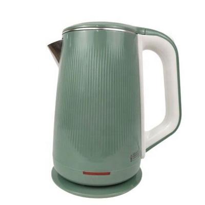 China The Base OEM Factory Design 360 Degree Rotation Double Layer Appliance China Model 2022 Cordless Electric Professionals New Green Home Kitchen Jug Kettle for sale