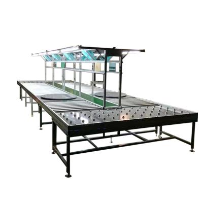 China Simple Operation Automatic Assembly Line With Table Conveyor Tooling Panel Climbing Conveyor Belt Assembly Line for sale