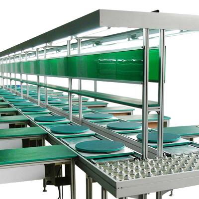 China Simple Operation OEM PVC Belt Conveyor / Simple Structure PVC Electronic Assembly Line Custom Conveyor Belt Product for sale