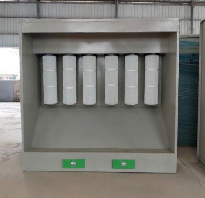 China 2022 Factory direct sale high quality manual electrostatic powder spray booth surface treatment with recycling system for sale