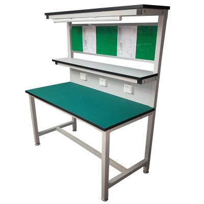 China Building Material Shops Workbench Industrial Mechanical Work Bench Electronic Work Table With Heavy Duty Rack Workbench for sale