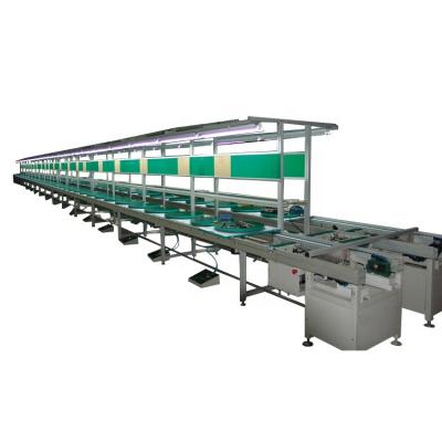 China High Efficiency Factory Customized Electric Assembly Line Double Speed ​​Chain Plate Conveyor for sale