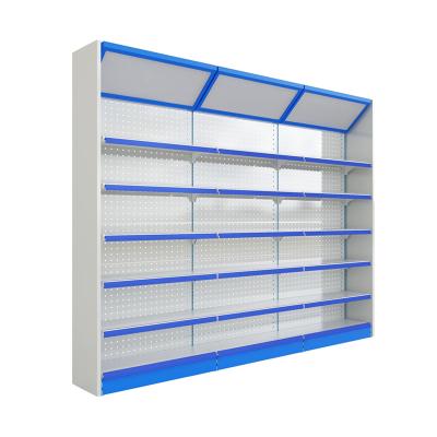 China Single Sided High Quality Pharmacy Shelf Eas For Shopping Pharmacy Shelf Rack Metal Single Sided for sale