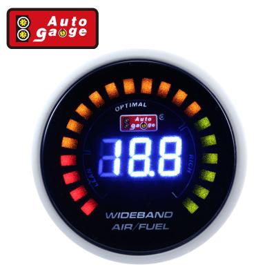 China Racing Car Auto Wideband Auto Electric Digital Air Fuel Gauge Ratio Gauge 52mm Air Fuel Gauge for sale