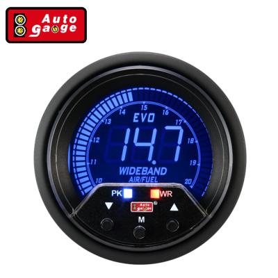 China Wideband Air Fuel Gauge 52 Digital Display Ratio 60 Millimeter Electric Digital Display EVO Wideband Air Fuel Gauge for sale