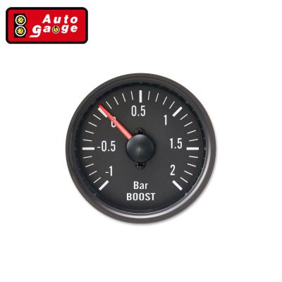 China Turbo Boost Meter Black Face Vehicle 52mm Mechanical Thrust Gauge For Truck 3 Bar Thrust Gauge Auto Gauge for sale