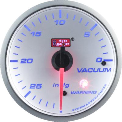 China Led Vacuum Gauge Tuning Meter Racing Car Parts 60mm Analog Vacuum Gauge for sale