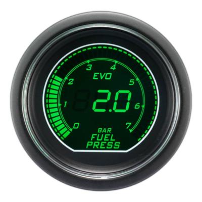 China ADJUST FLASH BY ALLEN WRENCH WITH 60CM WIRE HARNESS Digital 52 mm LCD Display Fuel Pressure Gauge for sale