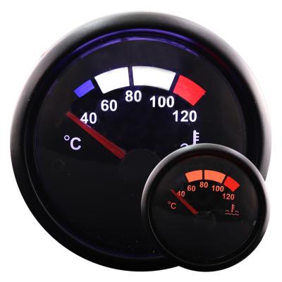 China Universal Car 52mm Analog 12v Water Temperature Gauge With Sensor For Car for sale