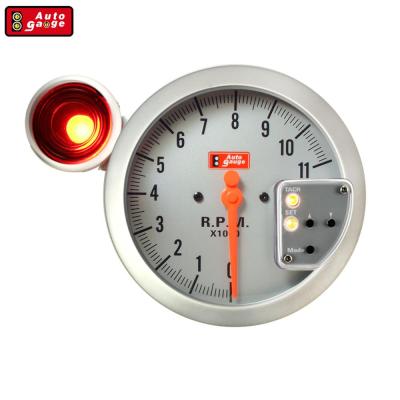 China White Warning Tachometer 127 Millimeter LED Function 11000 RPM Tachometer Gauge With Shift Caution Light for sale