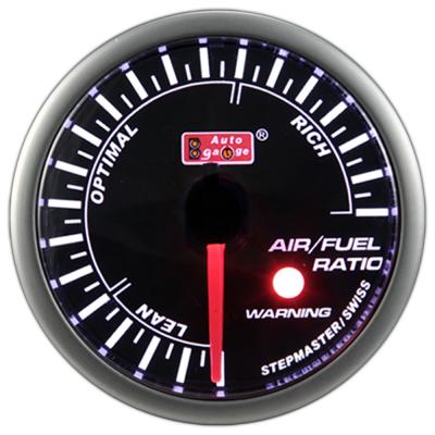 China Used Cars For Sale High Quality White LED Display Speed ​​Meter 60mm Black Face Air Fuel Ratio Gauge For Universal Car for sale