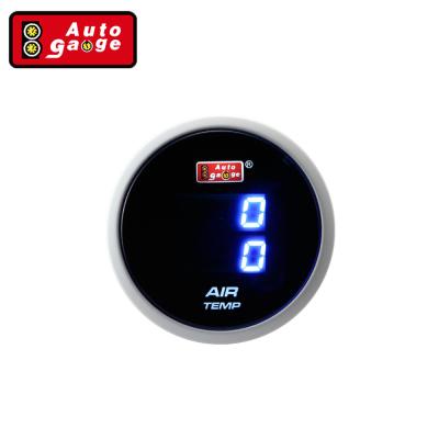 China Aluminum Digital Blue LED Display Air Temp Gauge 52mm for sale