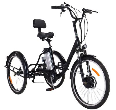 China Aluminum Alloy OEM/ODM Wholesale 2022 Factory Retro Three Wheel Tricycles Adult Black Electric Bikes for sale